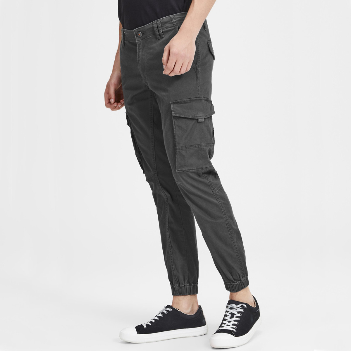 Pantaloni cargo, Paul Flake grigio, JACK & JONES