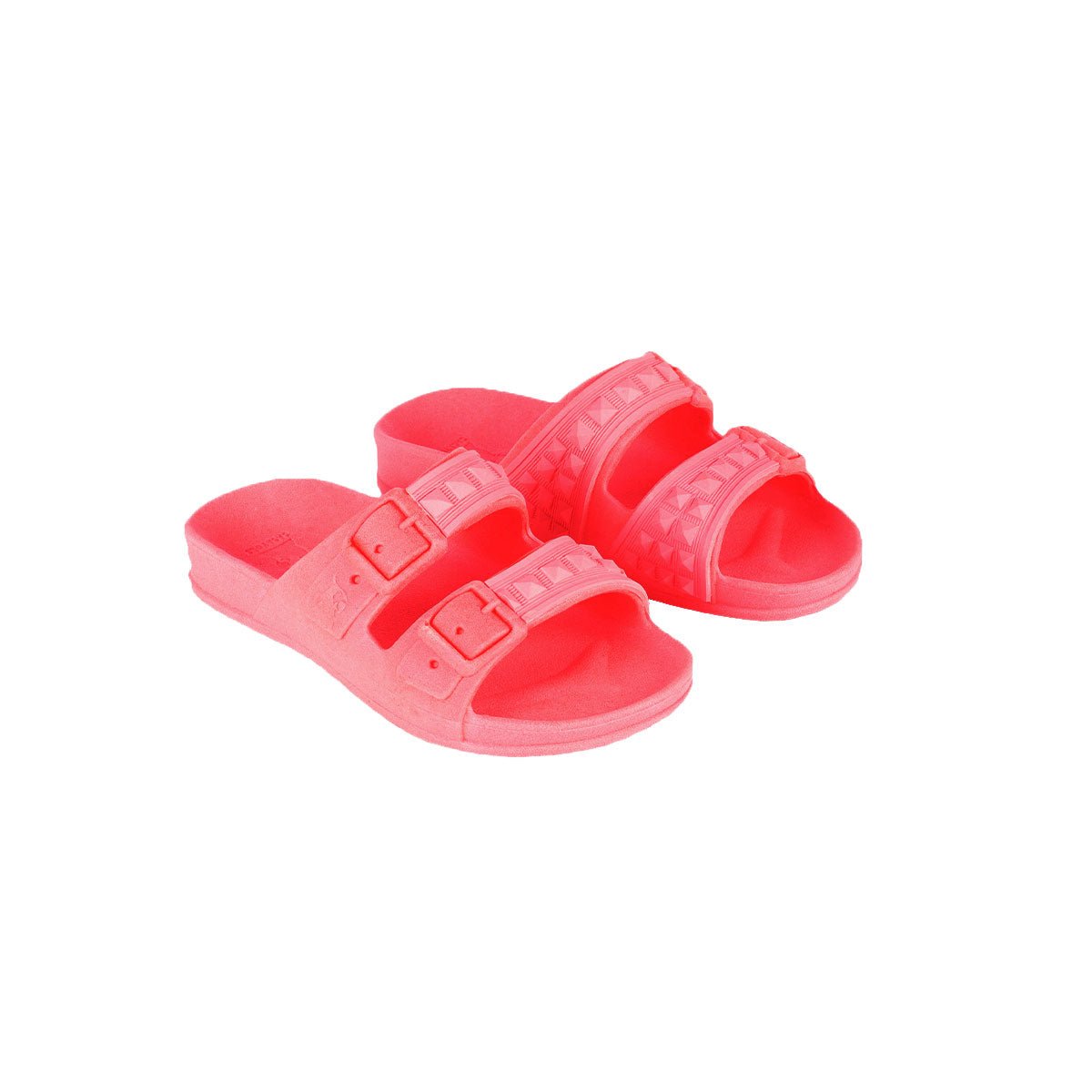 Sandales plates Enfant BELEM rose fluo, CACATOES