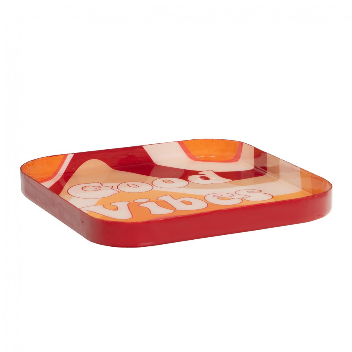 Plateau Good Vibes 20x20 cm - GOOD VIBES orange, AMADEUS