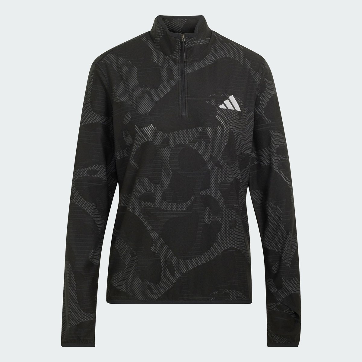 T-Shirt De Running Demi-Zip Adi365 T-Shirt De Running Demi-Zip Adi365 black / grey five, adidas Performance