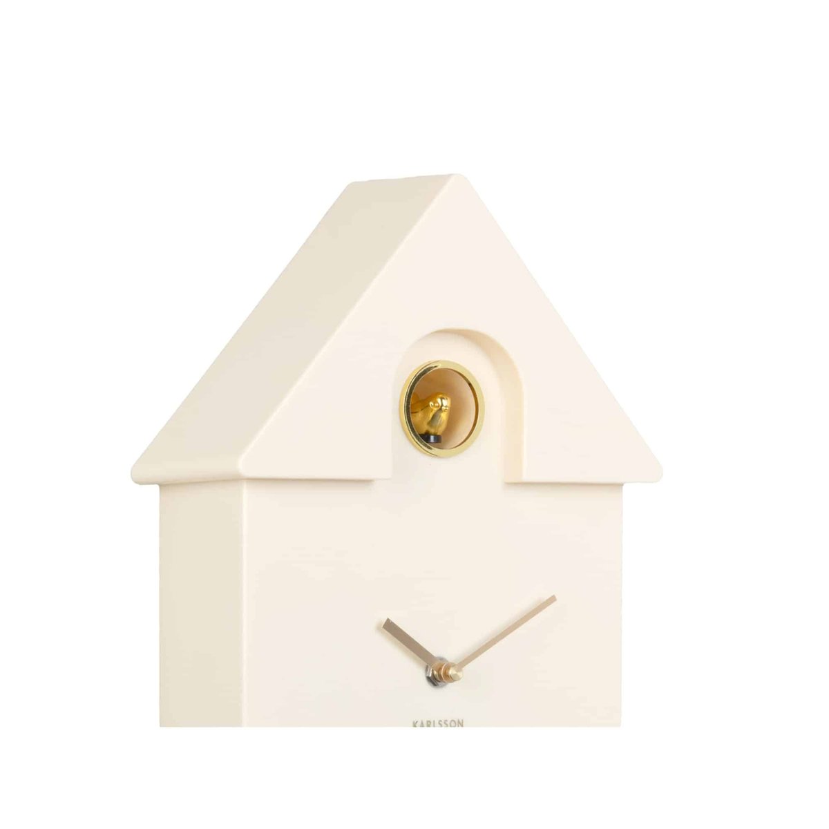 Horloge Murale Plastique MODERN CUCKOO crème, KARLSSON