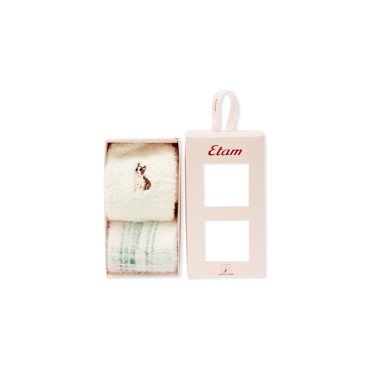 Chaussettes à motifs JAZZOU ecru, ETAM