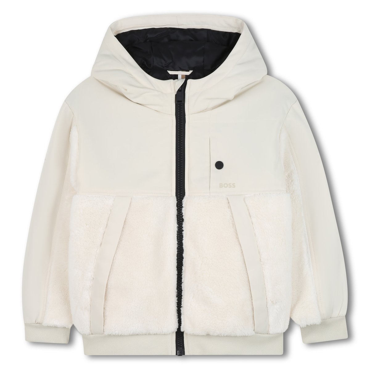 Veste à capuche vanille, BOSS KIDSWEAR