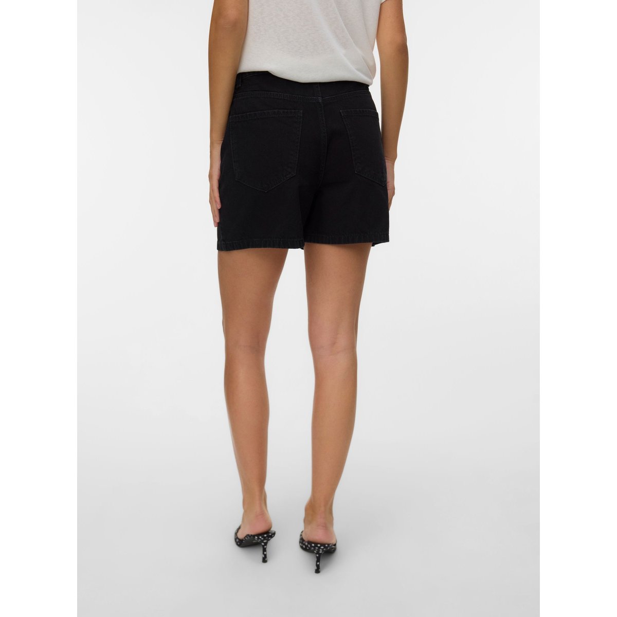 Short En Denim black denim 1, VERO MODA