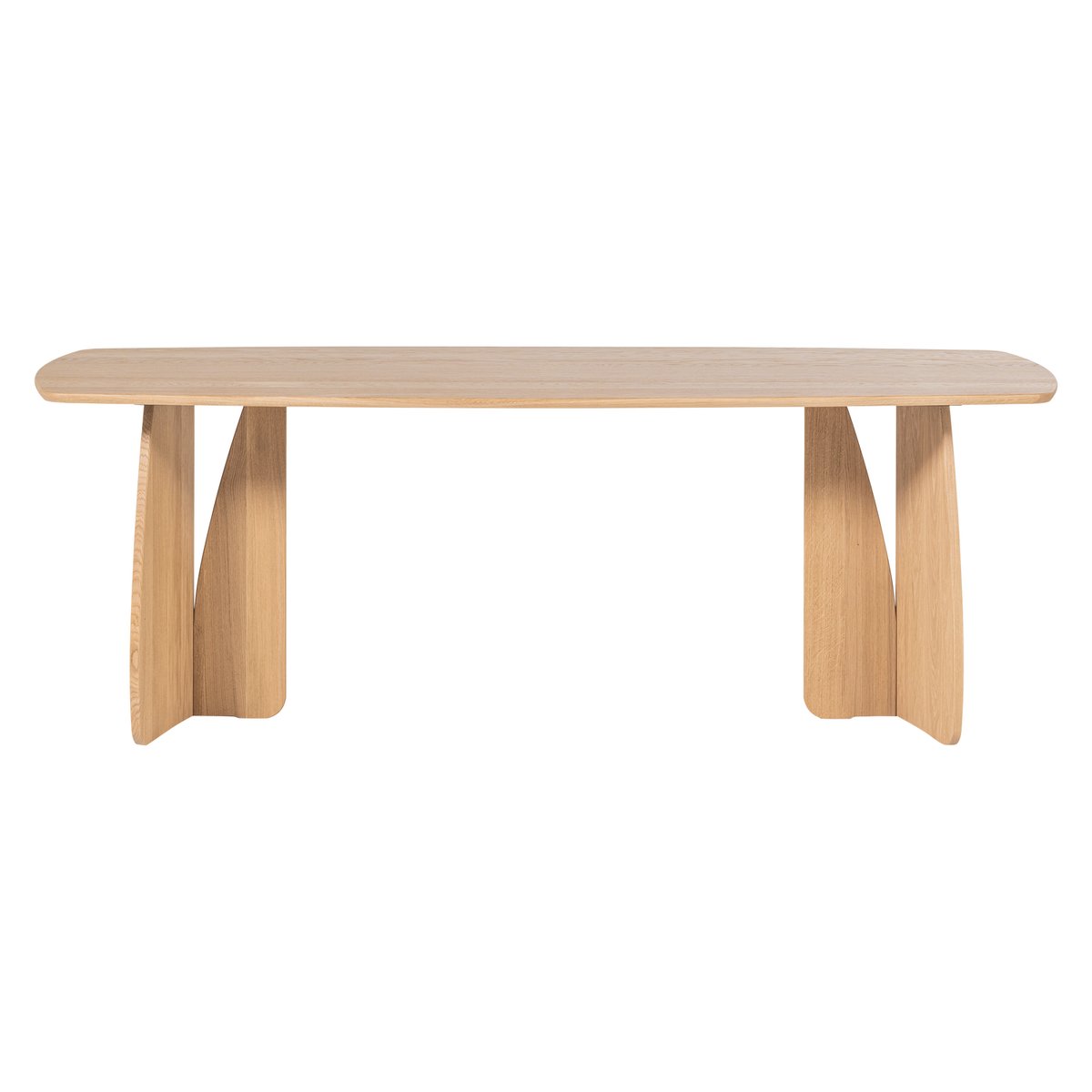 Table à manger en bois de chêne VEERE bois fonce, WOOOD