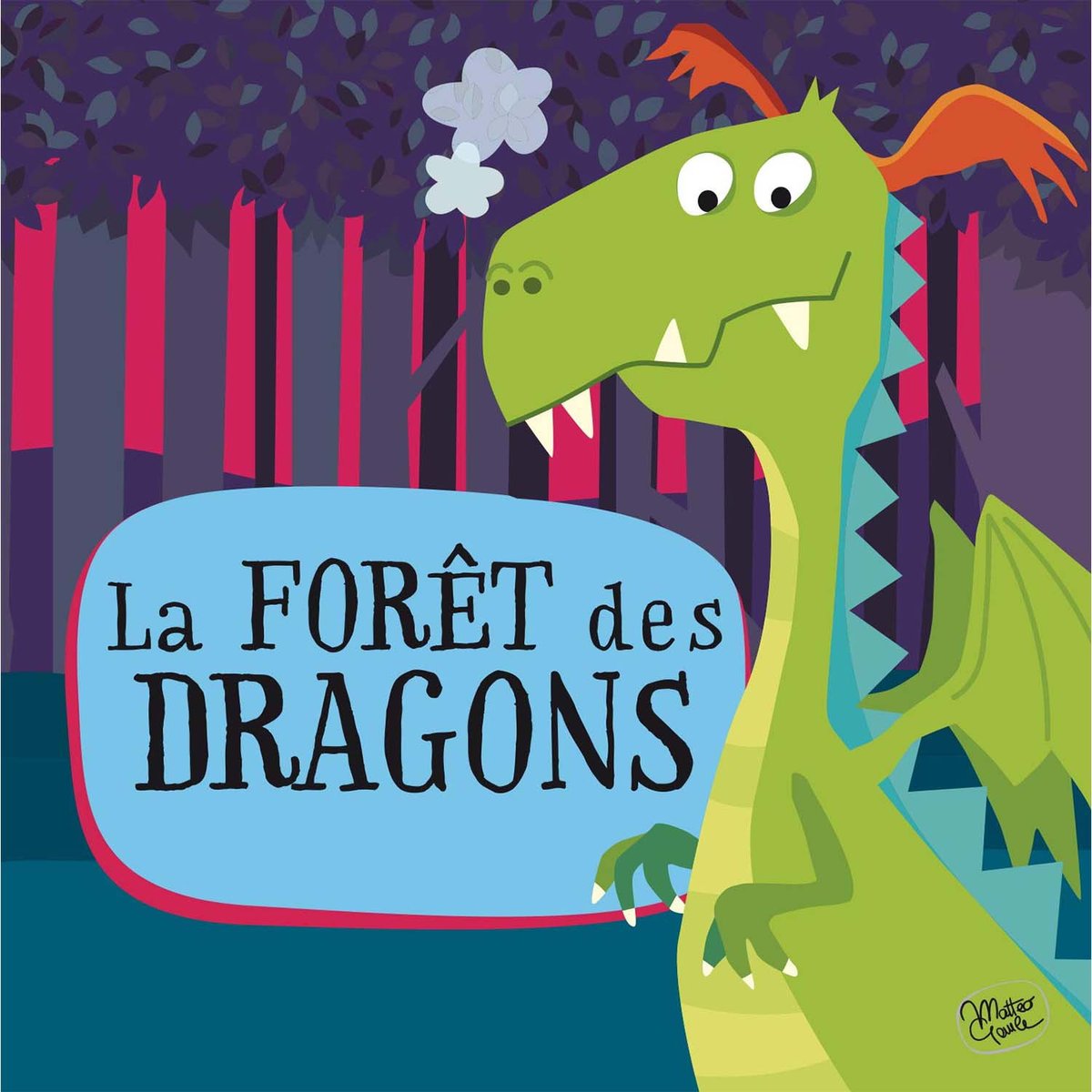 puzzle géant et livre Forêt des dragons vert, SASSI