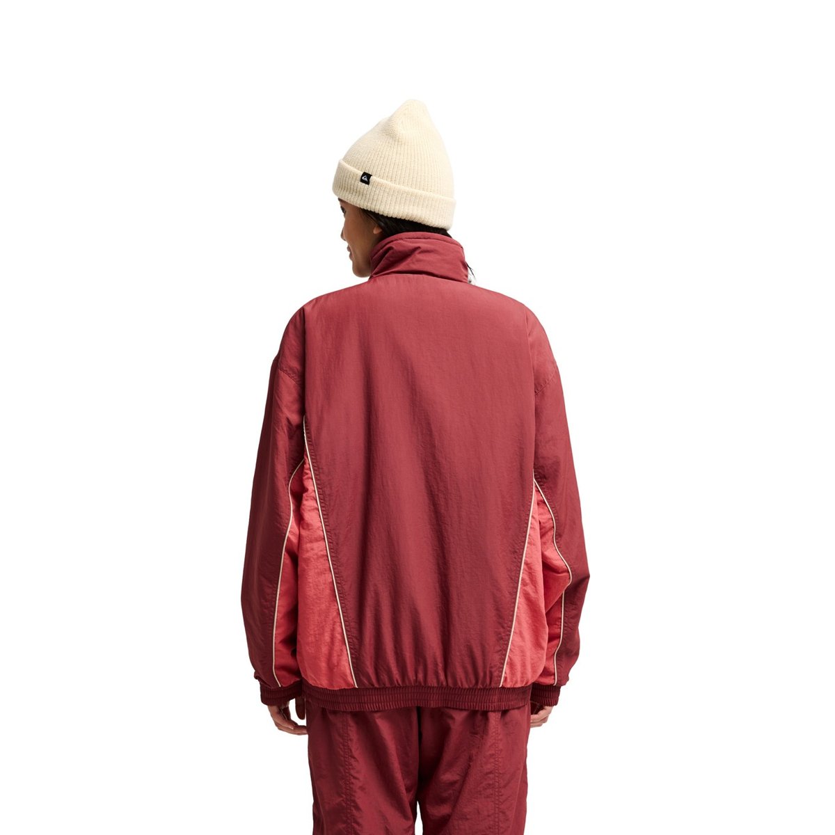 Veste vintage en nylon RED CASTLE rouge oxblood red, QUIKSILVER
