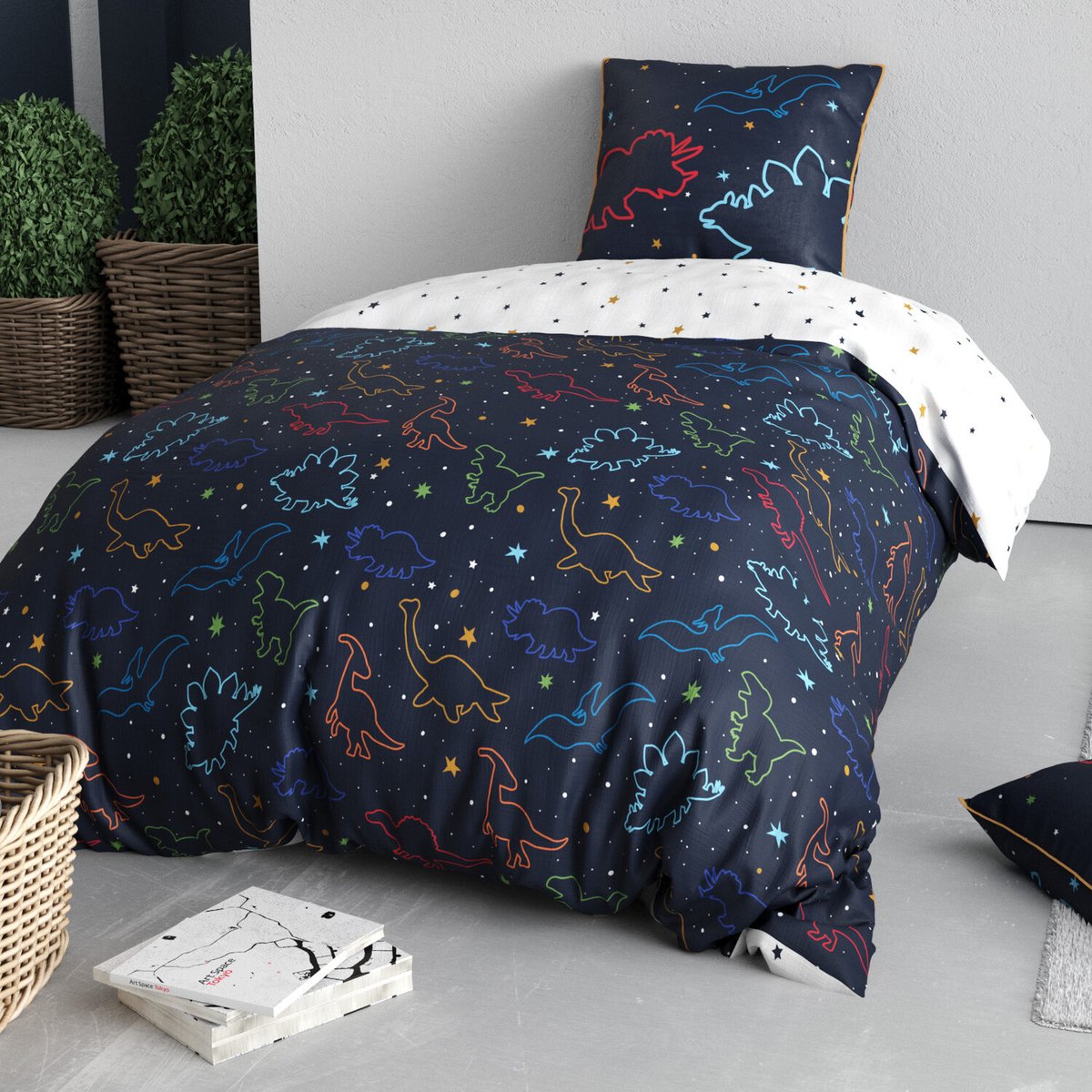 Parure de lit enfant coton, Diplo blanc, C DESIGN HOME TEXTILE