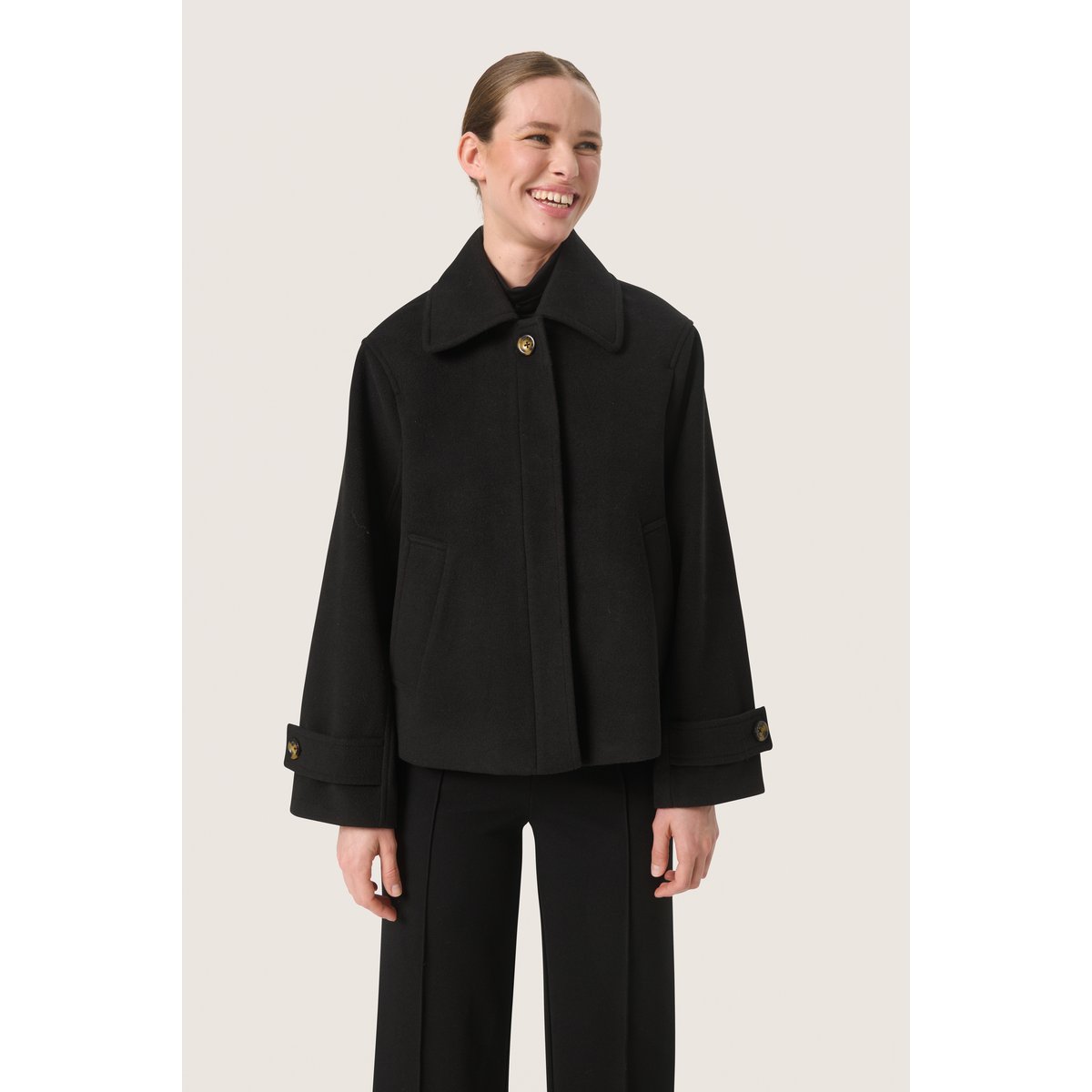 Veste d'extérieur noir, SOAKED IN LUXURY
