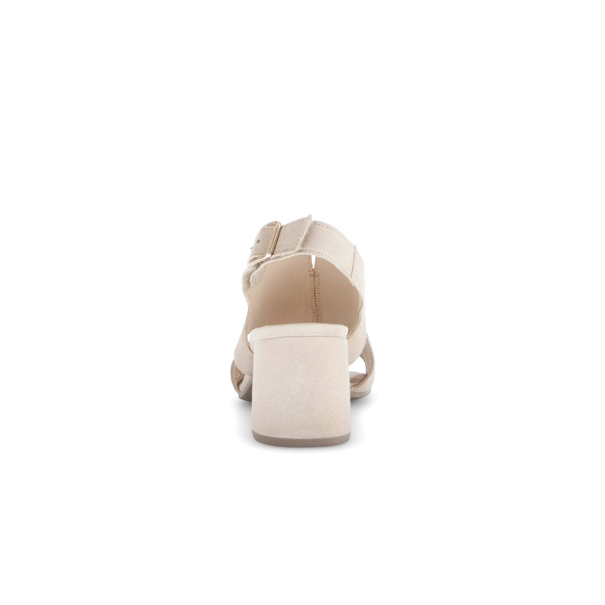 Sandales en à talon décroché beige velours, GABOR
