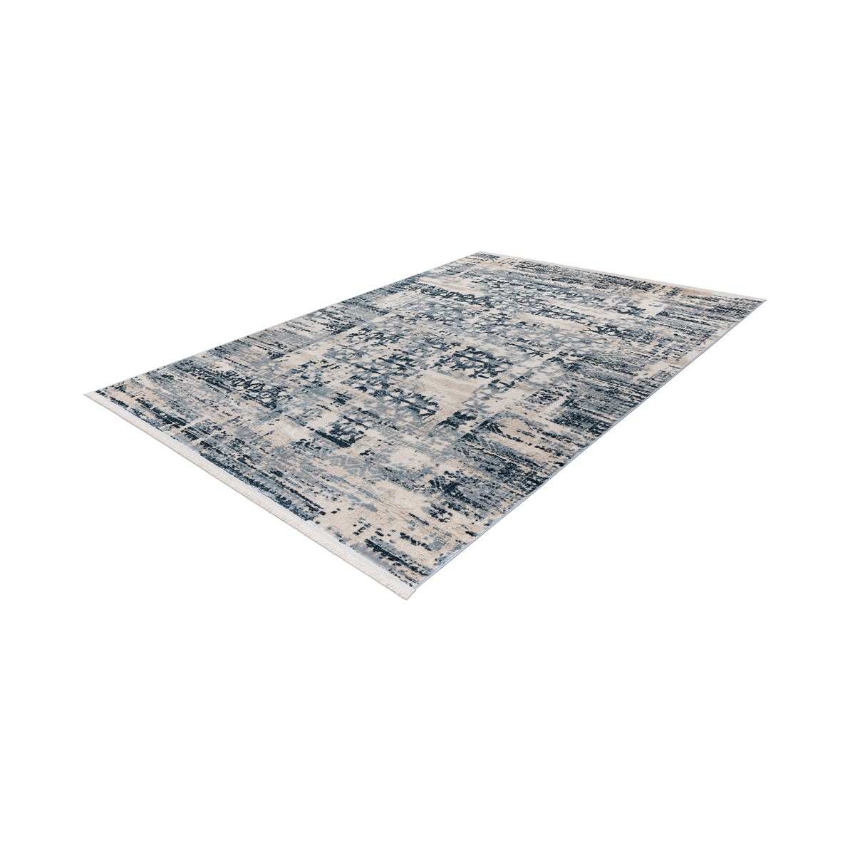 Tapis salon et chambre moderne GEFO bleu, NOVATREND