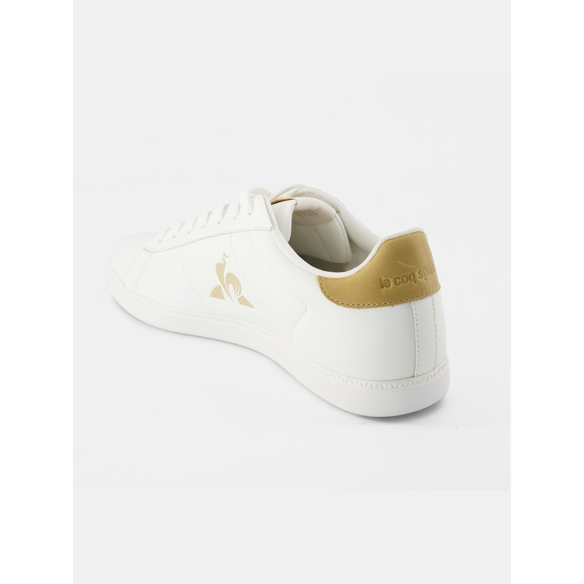 Sneakers de ville en cuir Courtset optical white/tan, LE COQ SPORTIF