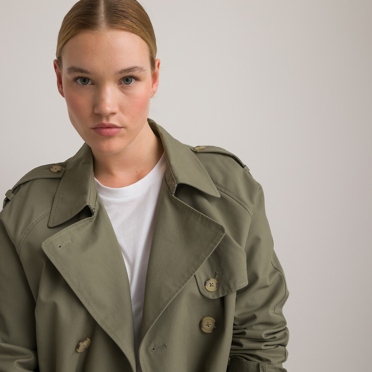 Signatures Ferdinand Cotton Trench Coat khaki green, LA REDOUTE COLLECTIONS