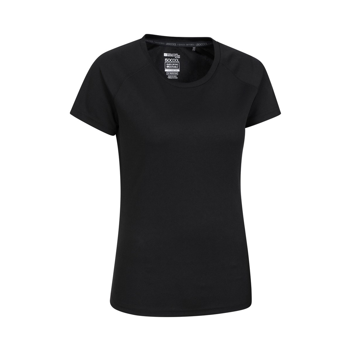 T-shirt uni manches courtes ENDURANCE noir, MOUNTAIN WAREHOUSE