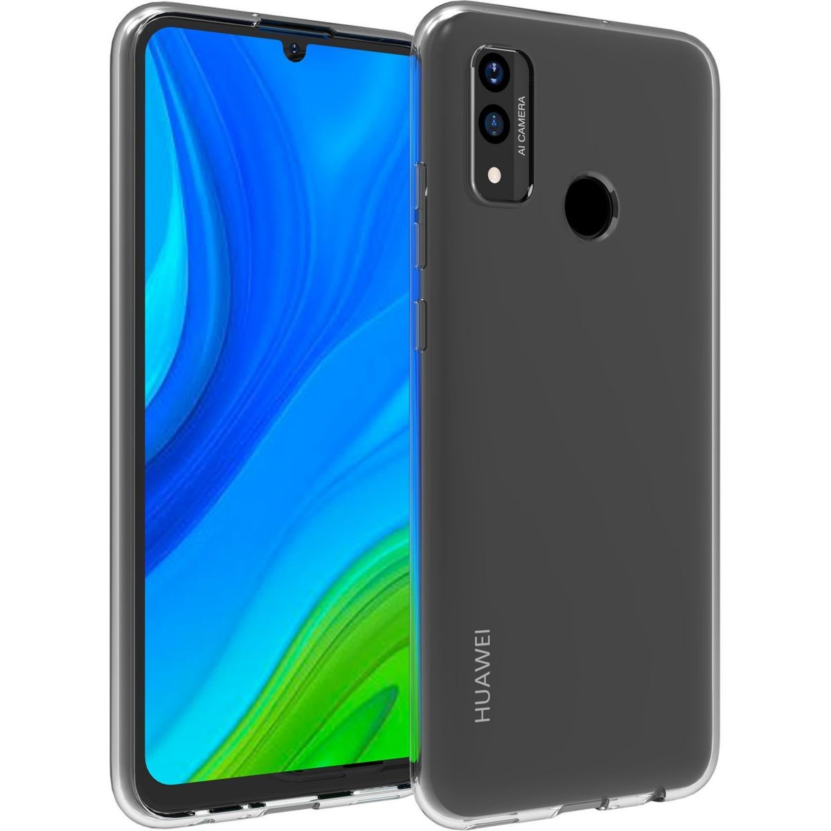 Coque Huawei P Smart 2020 Souple transparent couleur unique, ESSENTIEL B