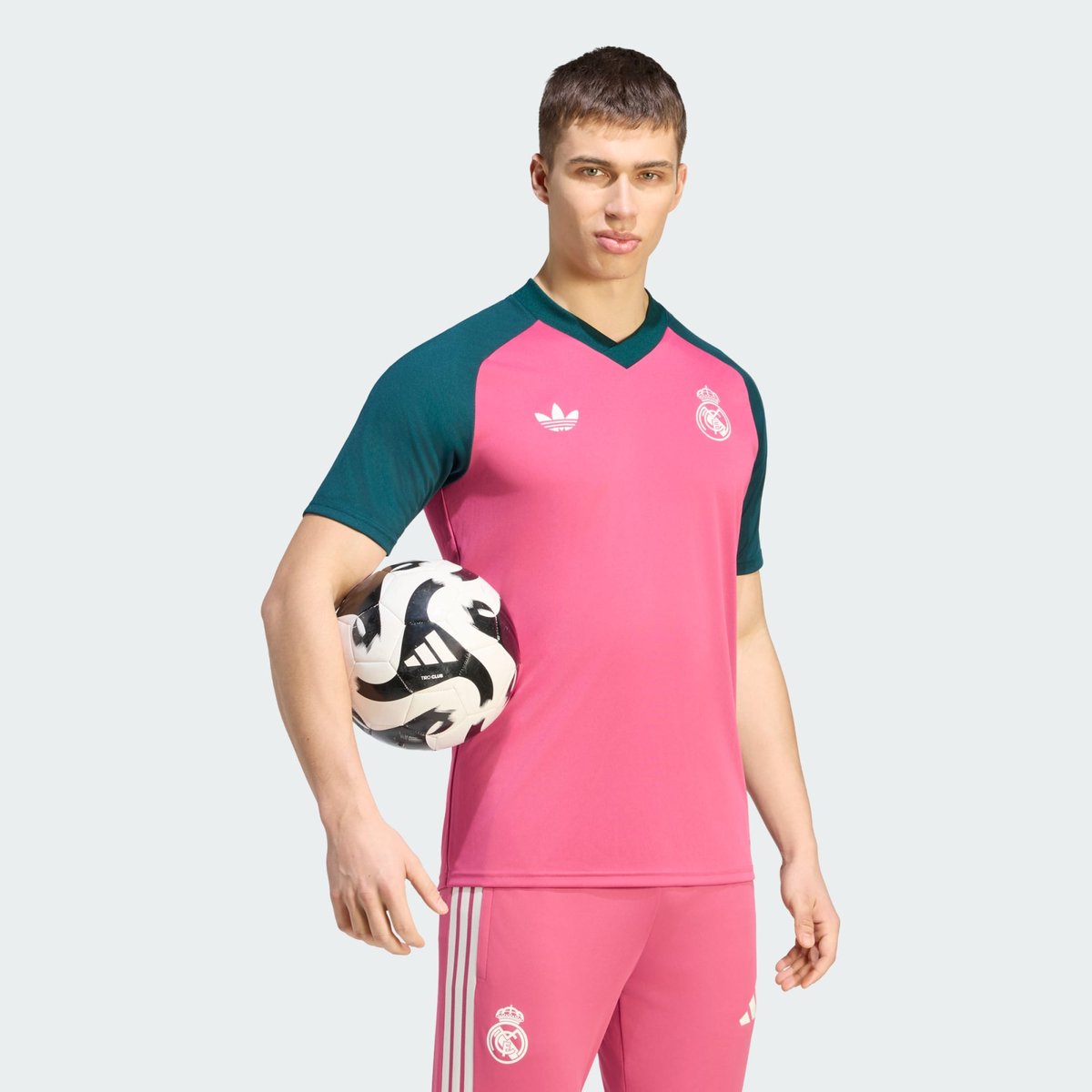 Maillot Pré-Match Real Madrid 26/27 Maillot Pré-Match Real Madrid 26/27 wild pink / aurora ivy, adidas Performance