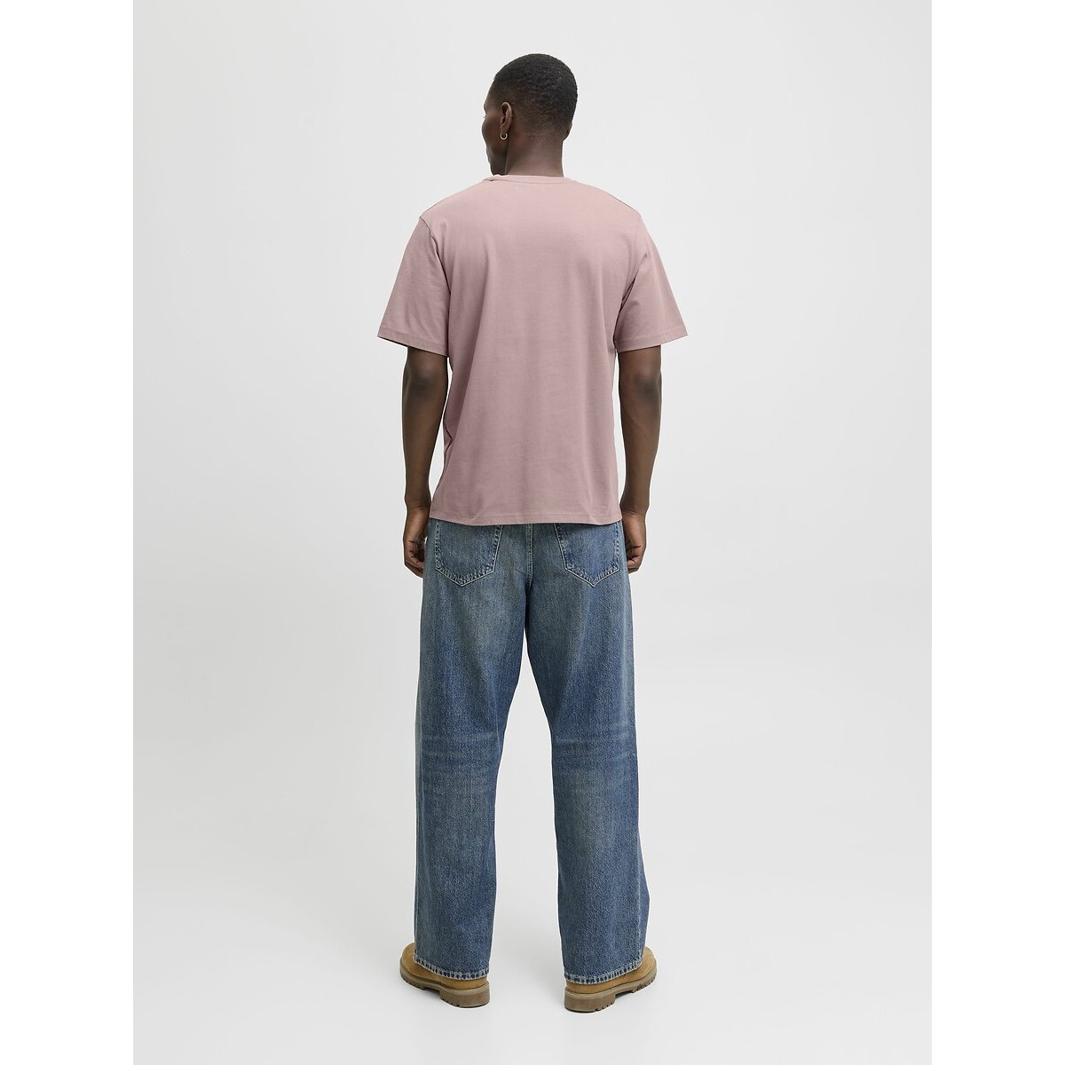 T-shirt manches courtes vieux rose, JACK & JONES
