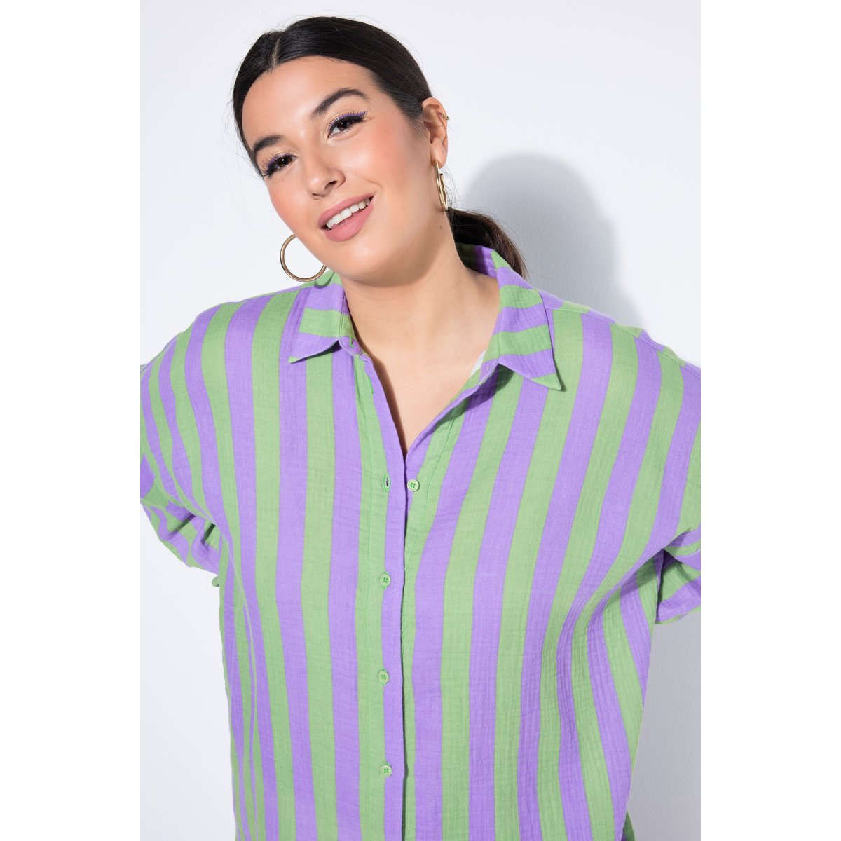 Chemisier oversize en mousseline vert pomme, STUDIO UNTOLD
