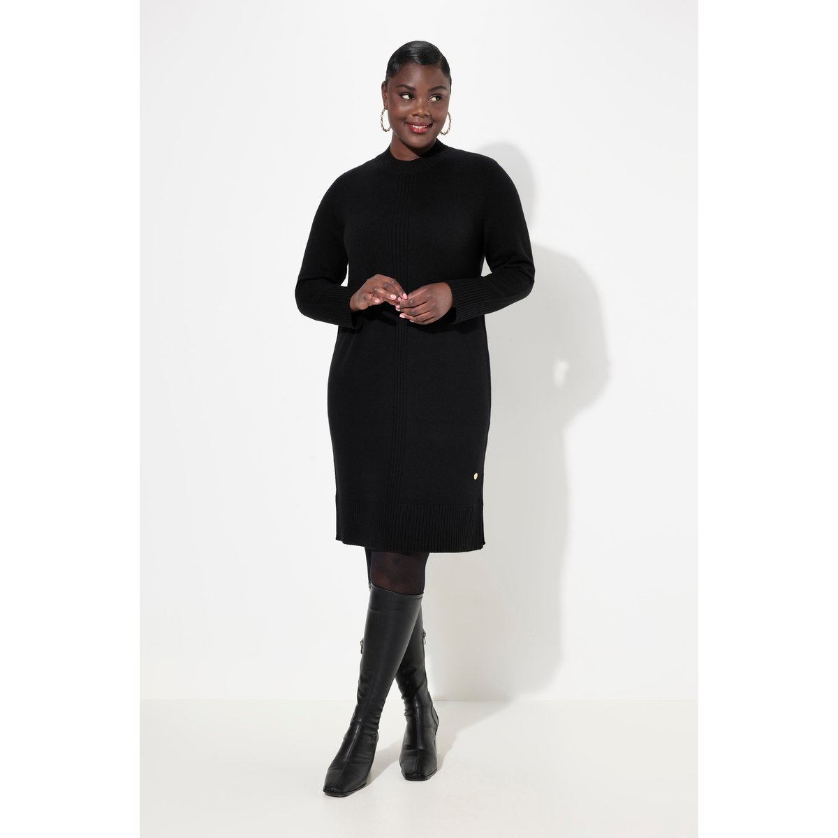 Robe en maille noir, ULLA POPKEN