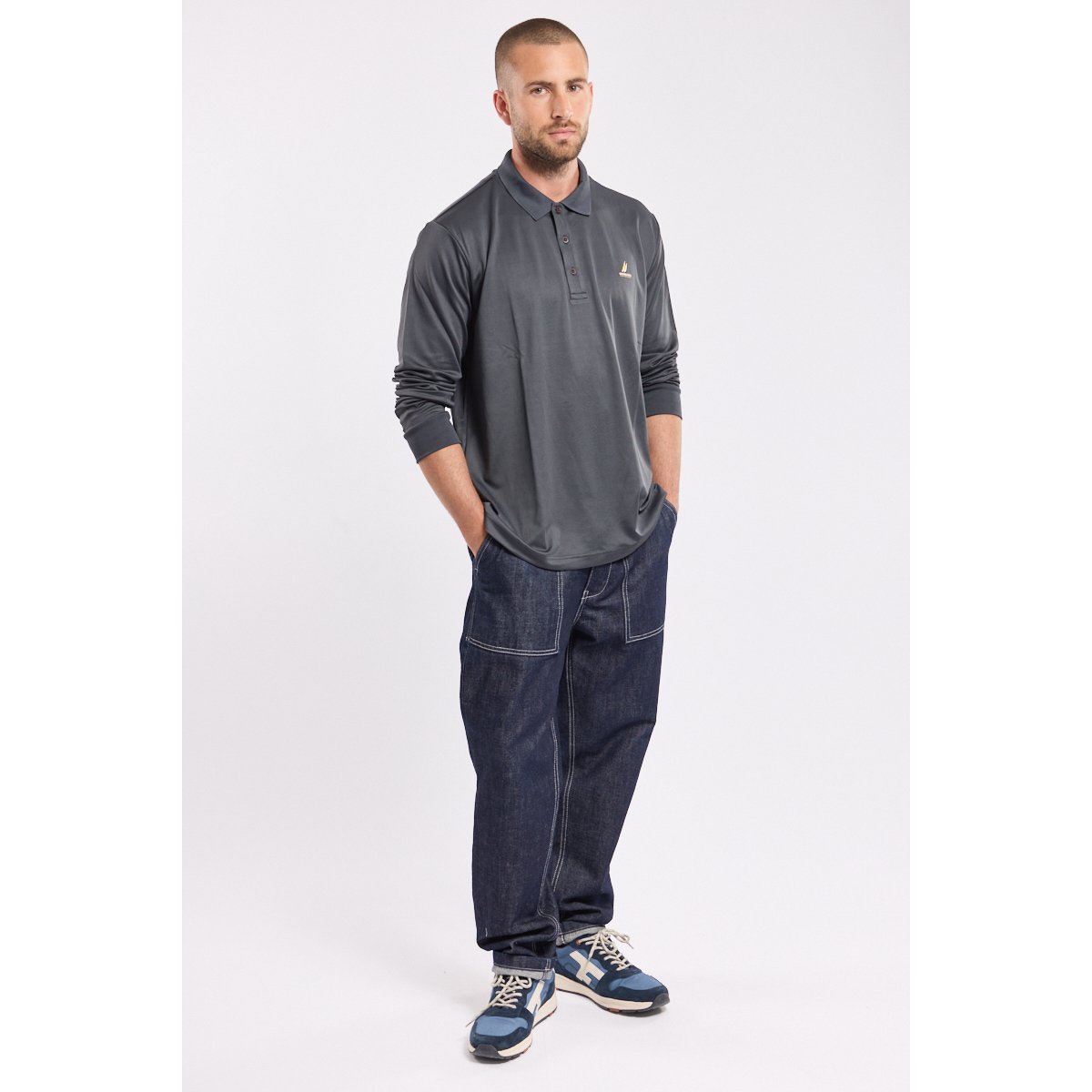 Polo quick dry GALTLO carbone, BERMUDES