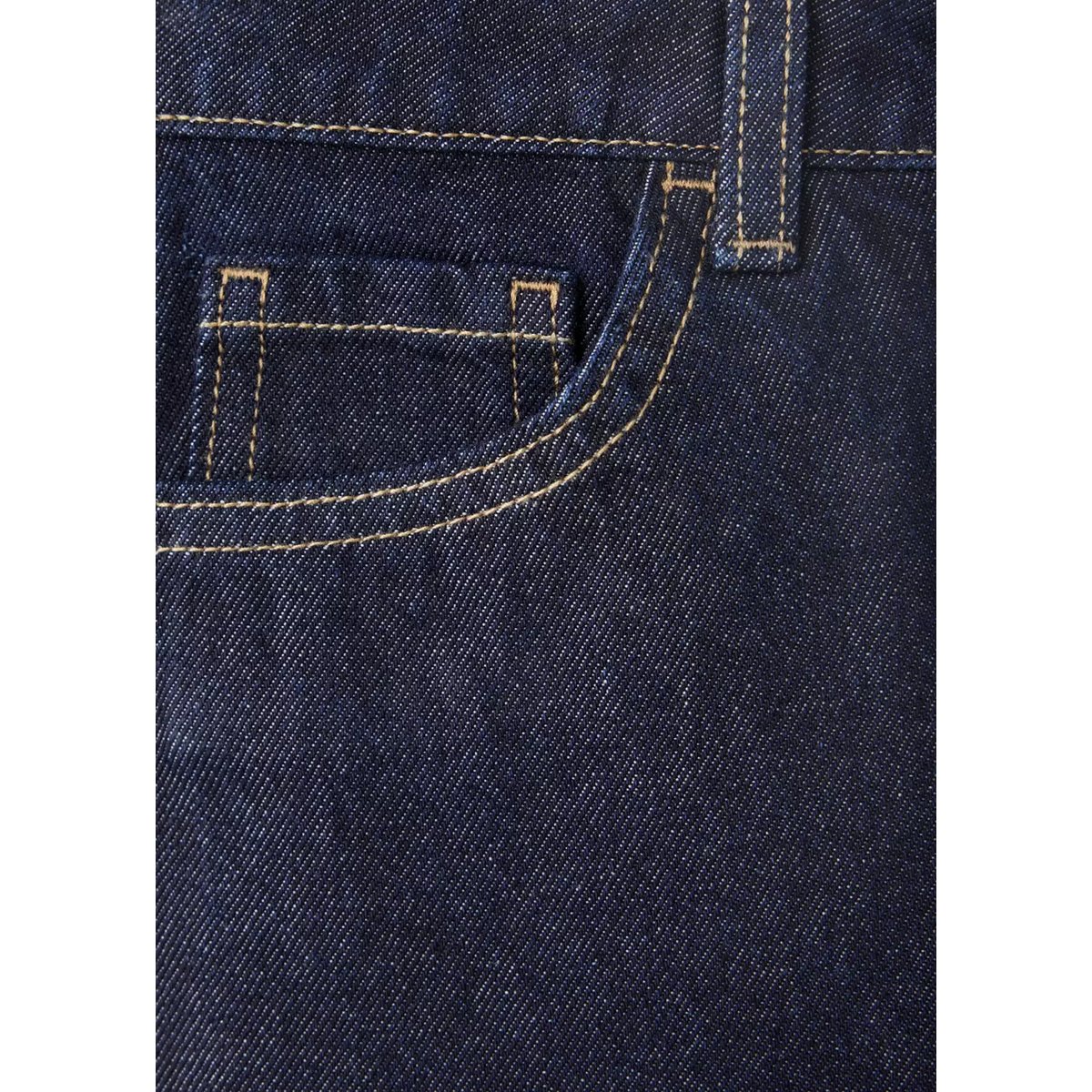 Jean straight fit en coton bleu, MANGO KIDS
