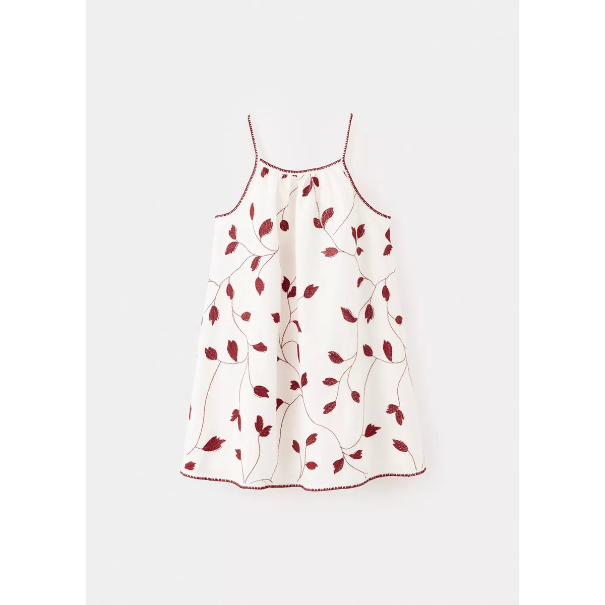 Robe à broderie florale écru, MANGO BABY