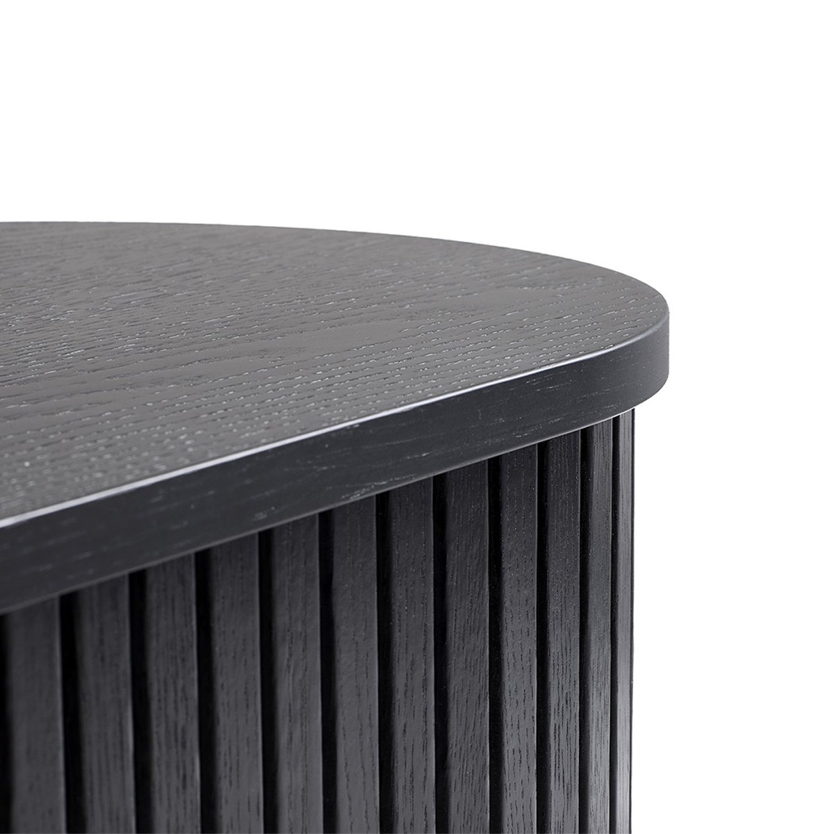 Meuble bas 2 portes 180 cm - Bois noir - ALBA noir, MAISON AUBERTIN