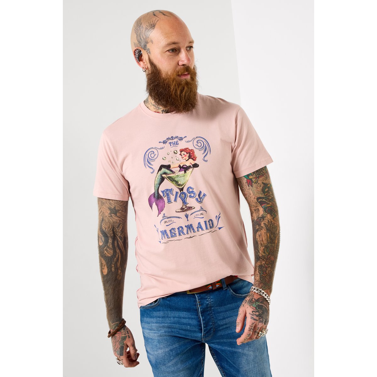 T-shirt graphique sirène rose, JOE BROWNS