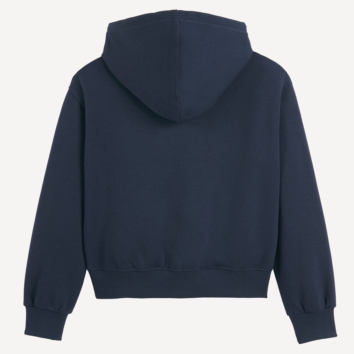 Hoodie in molton marineblauw, LA REDOUTE COLLECTIONS