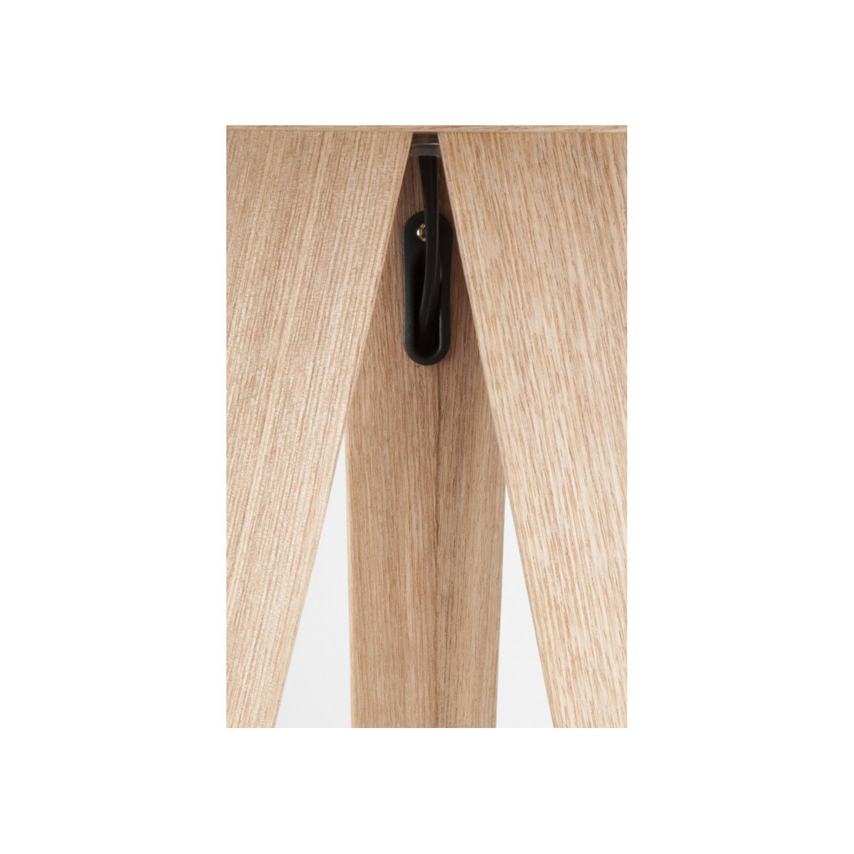 Lampadaire design en bois scandinave, TRIPOD WOOD noir, ZUIVER