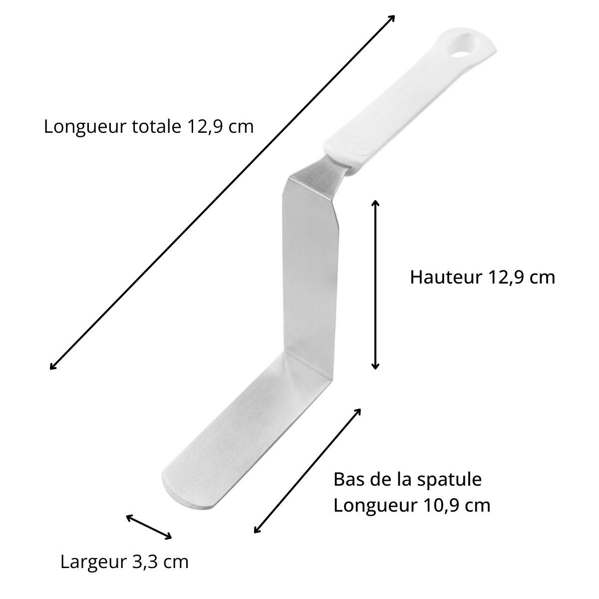 Spatule inclinée de pâtisserie blanc, DR OETKER