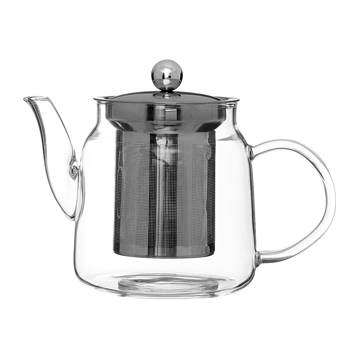 650ml High Borosilicate Strainer Teapot silver-coloured, SO'HOME