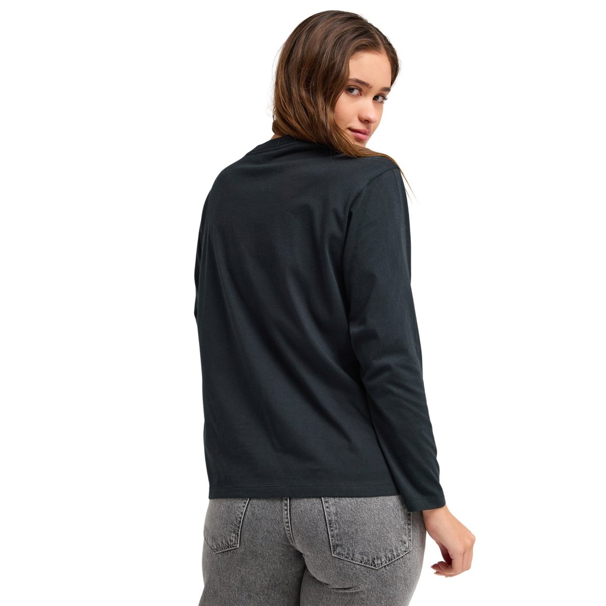 T-Shirt, manches longues, col rond, . noir anthracite, ROXY