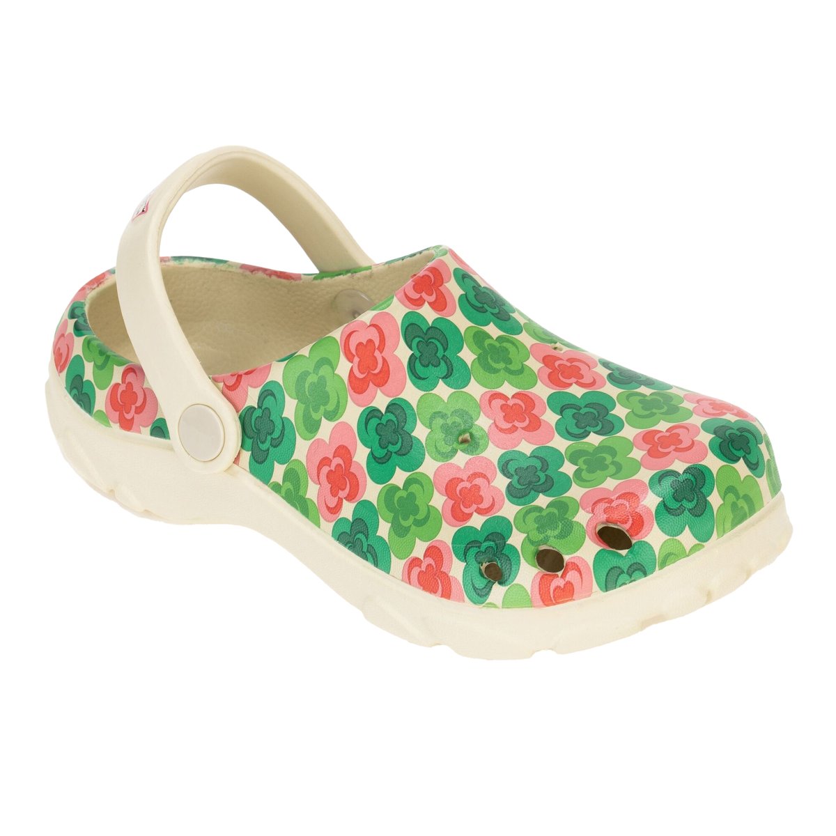 Sabots motif/style fleur ORLA KIELY vert, REGATTA