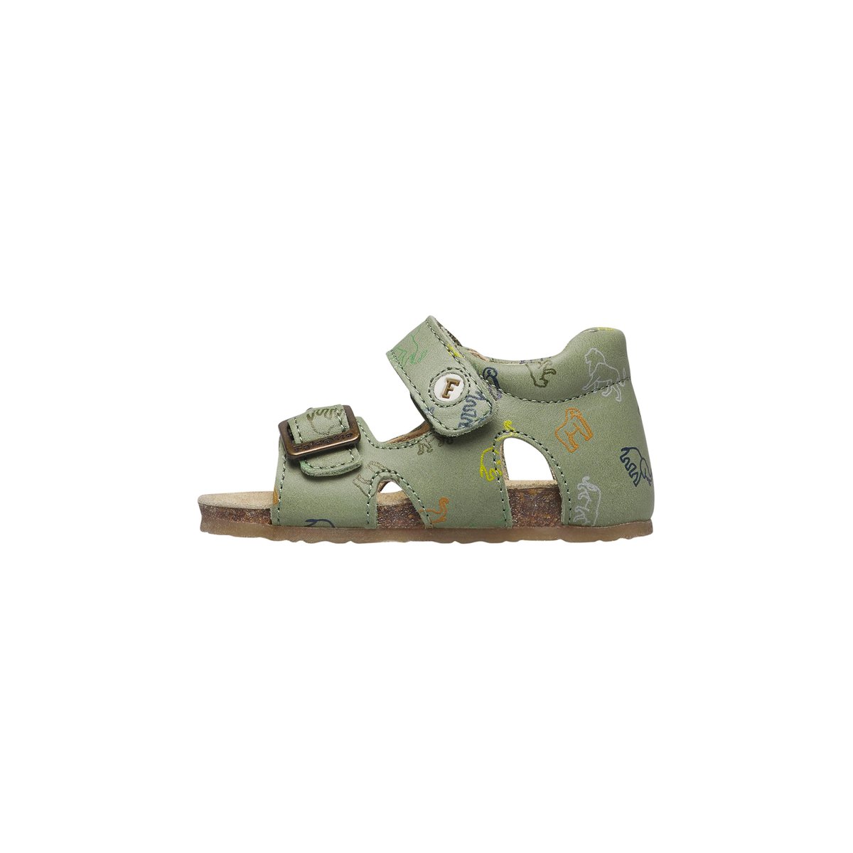 Sandales en cuir BEA vert-, FALCOTTO