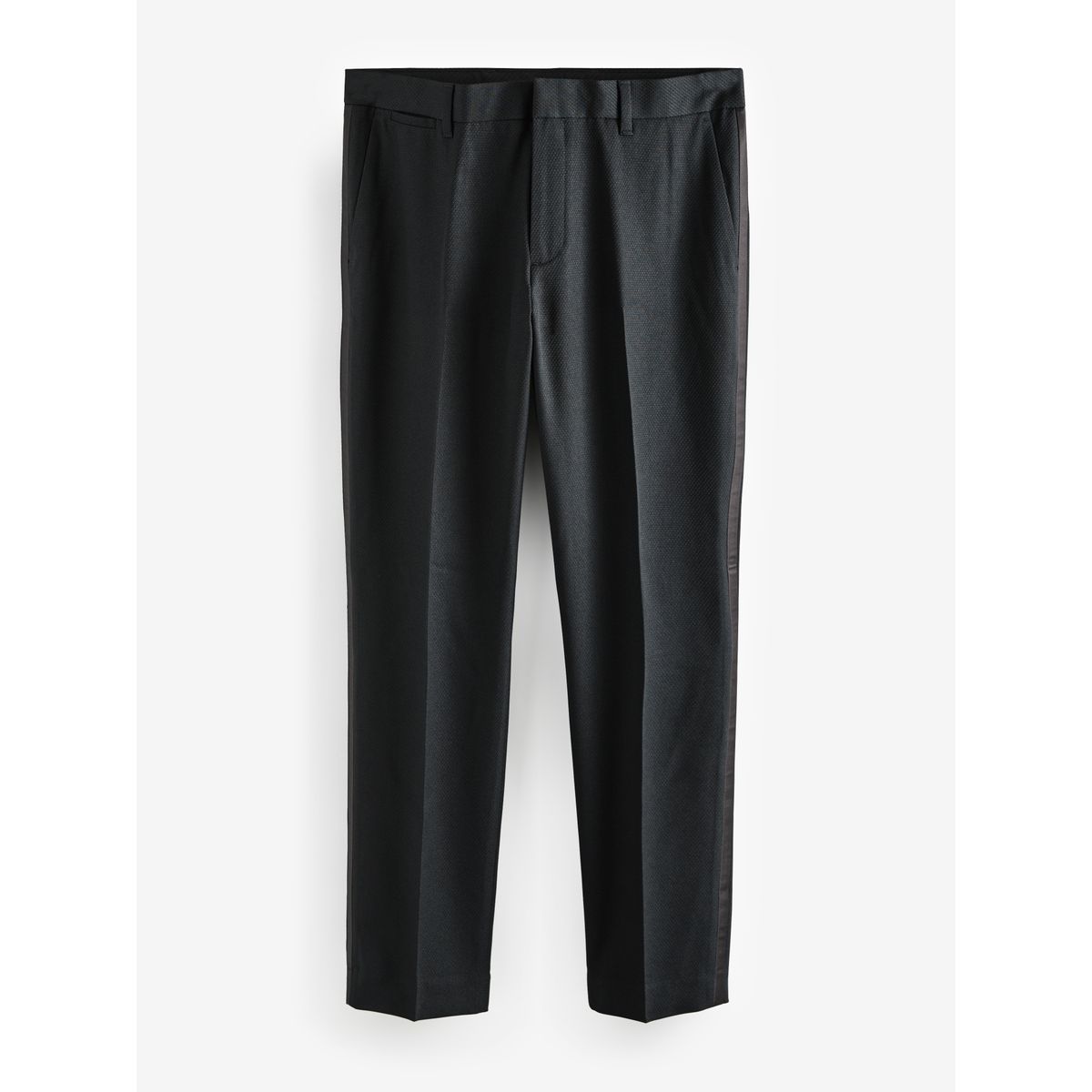 Pantalon de smoking texturé avec bande noir, NEXT