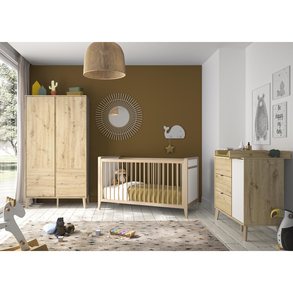 Lit évolutif de 70cm x 140cm beige, GALIPETTE