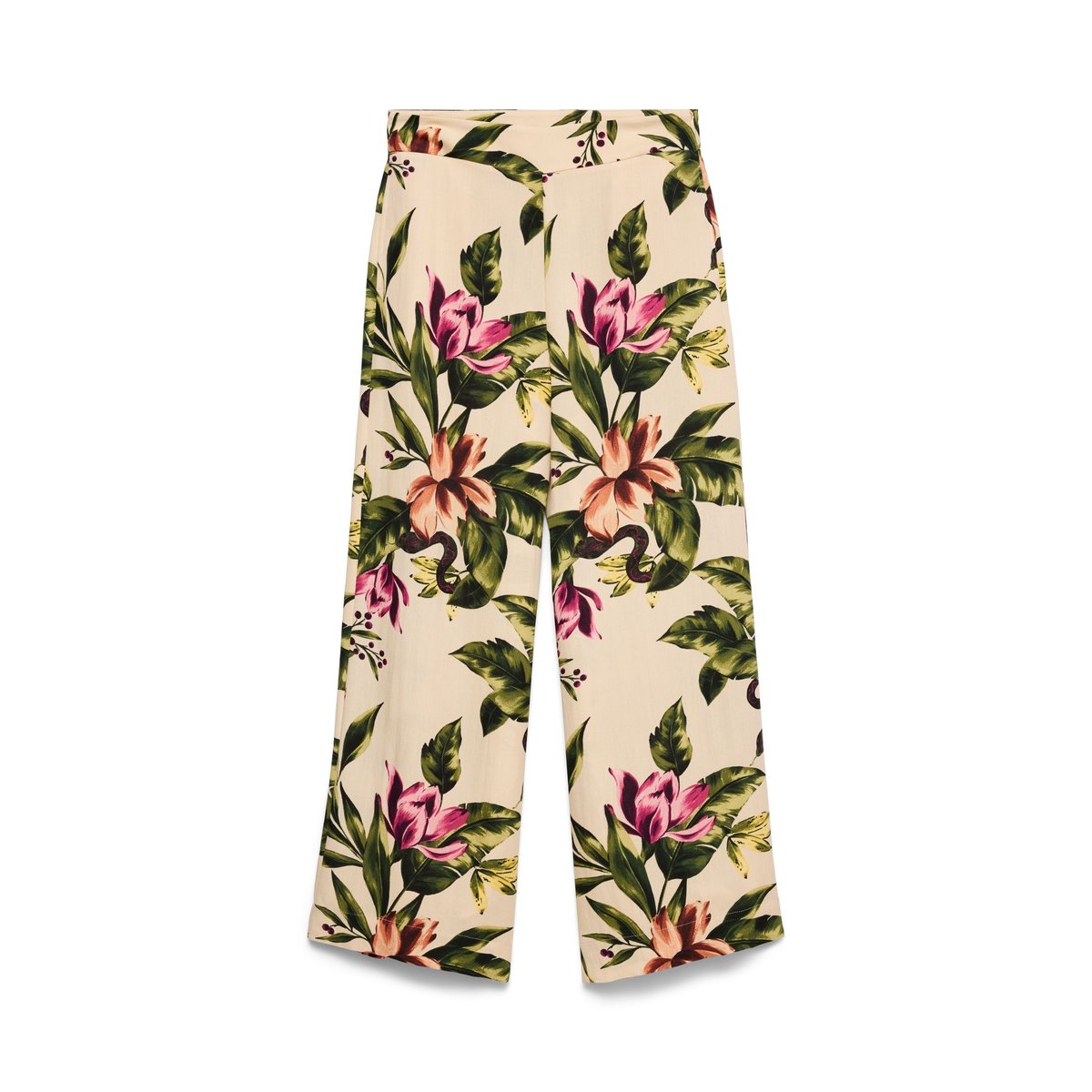 Pantalon À Jambe Large beige - bisque, VERO MODA