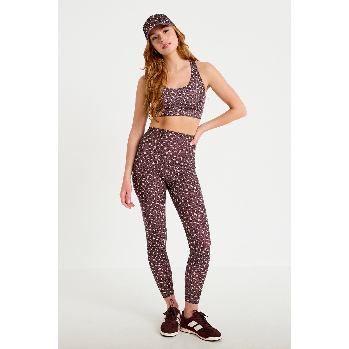 Legging taille haute activewear violet, CACHE CACHE