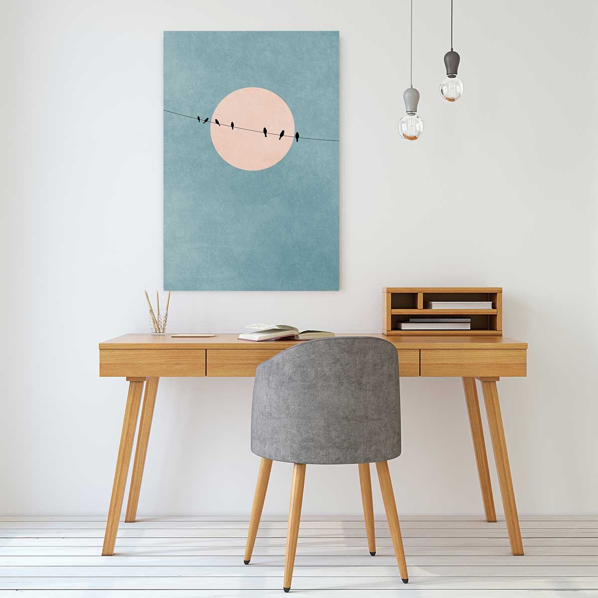 Tableau paysage silence et gratitude tableau alu dibond, HEXOA
