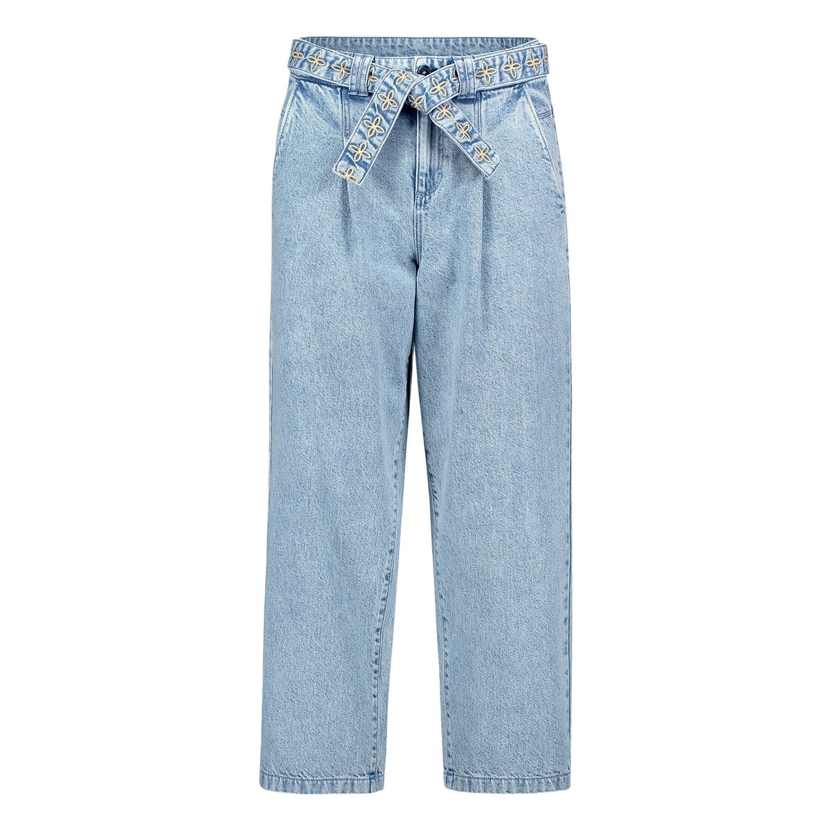 Jean d'été à broderies light blue denim, CARTOON