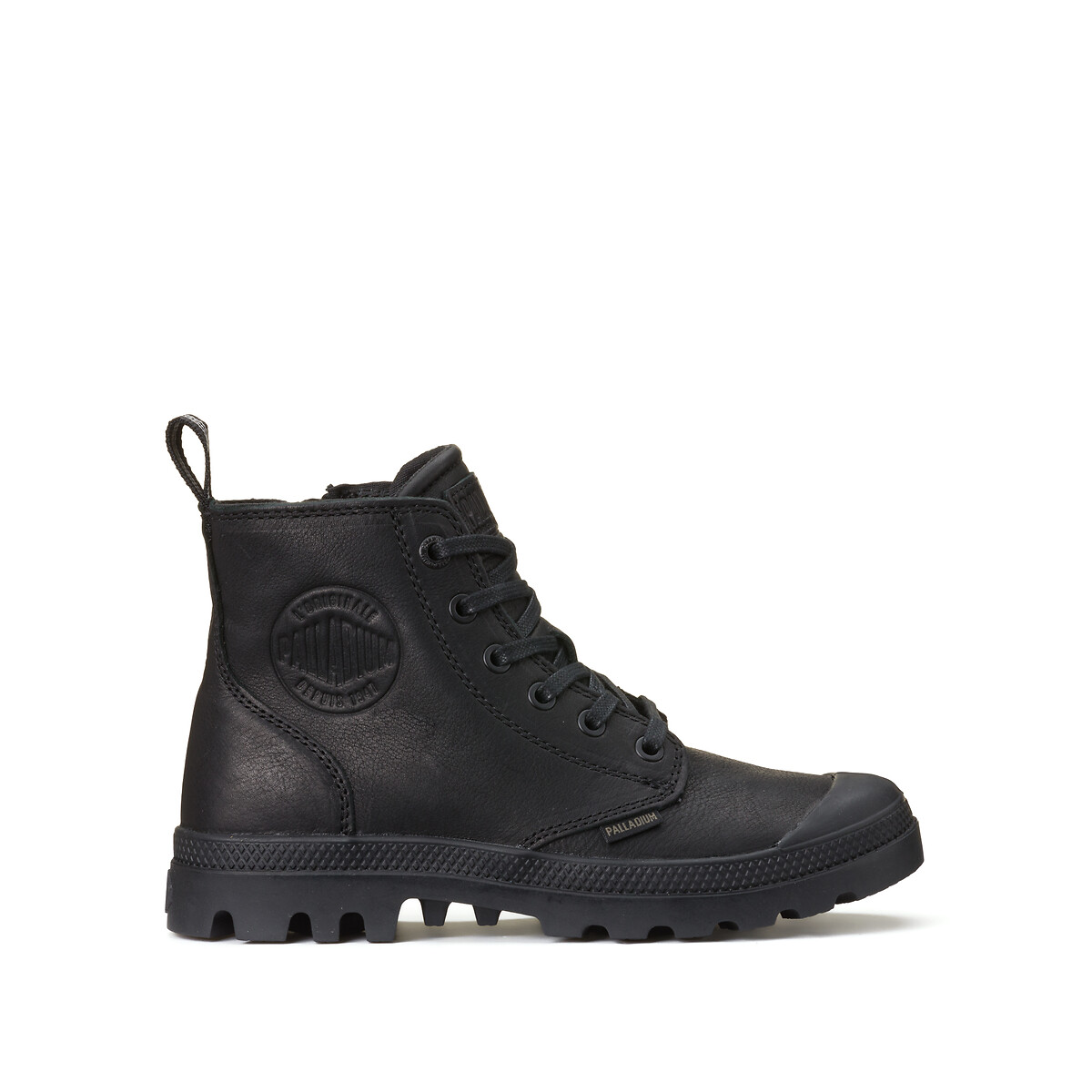 Botas em pele, Pampa Zip Lth Ess preto , PALLADIUM
