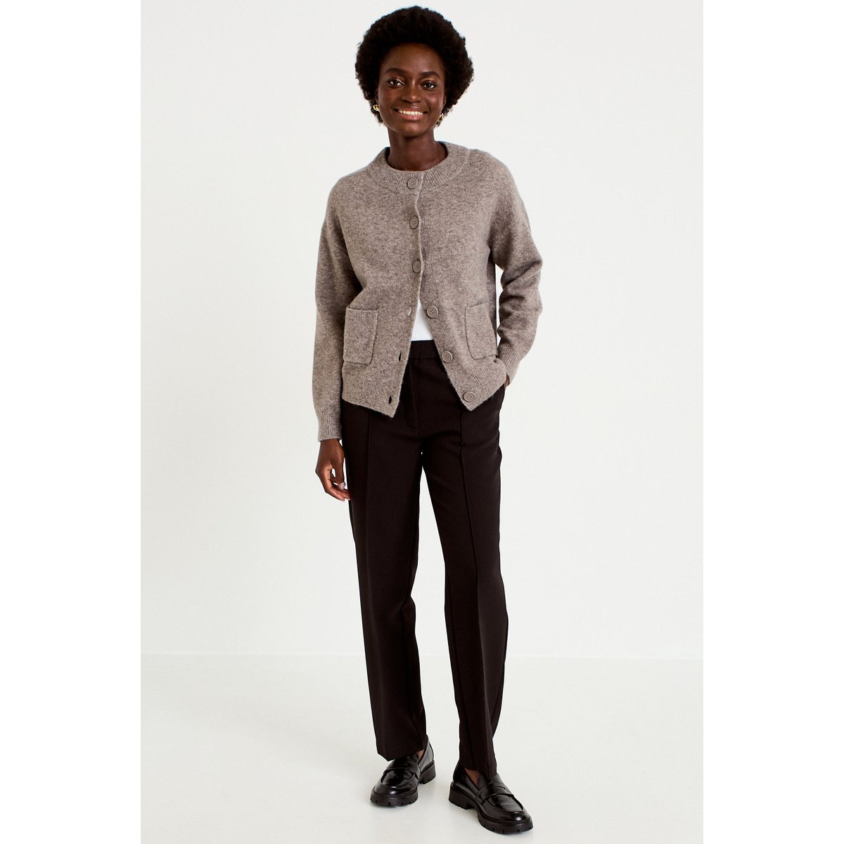 Pantalon bootcut taille standard noir, CACHE CACHE