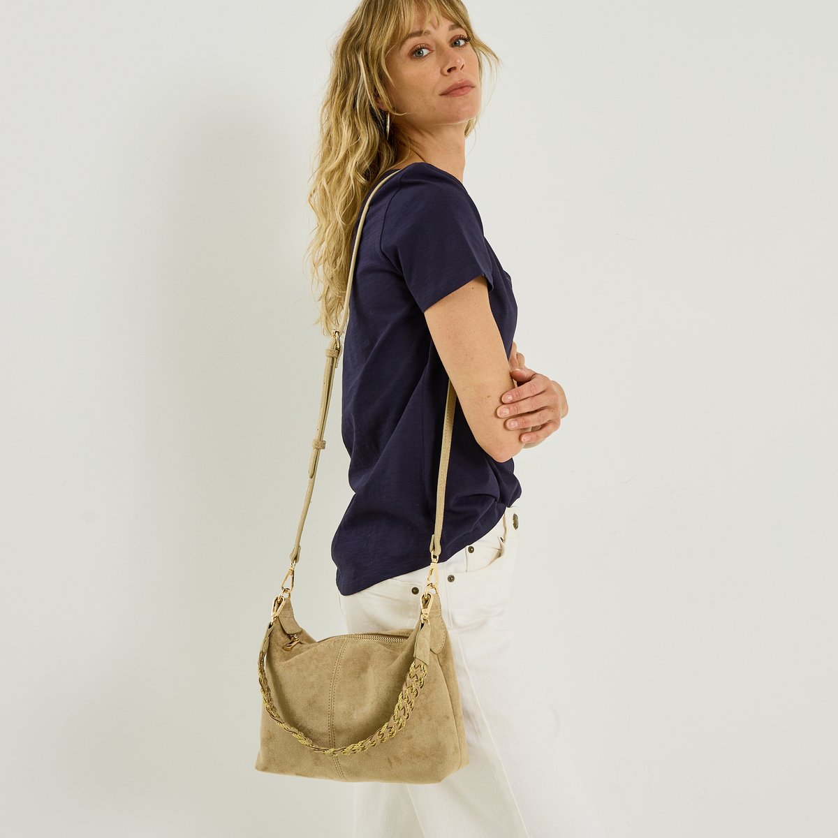 Sac porté épaule ou bandoulière marron, GRAIN DE MALICE