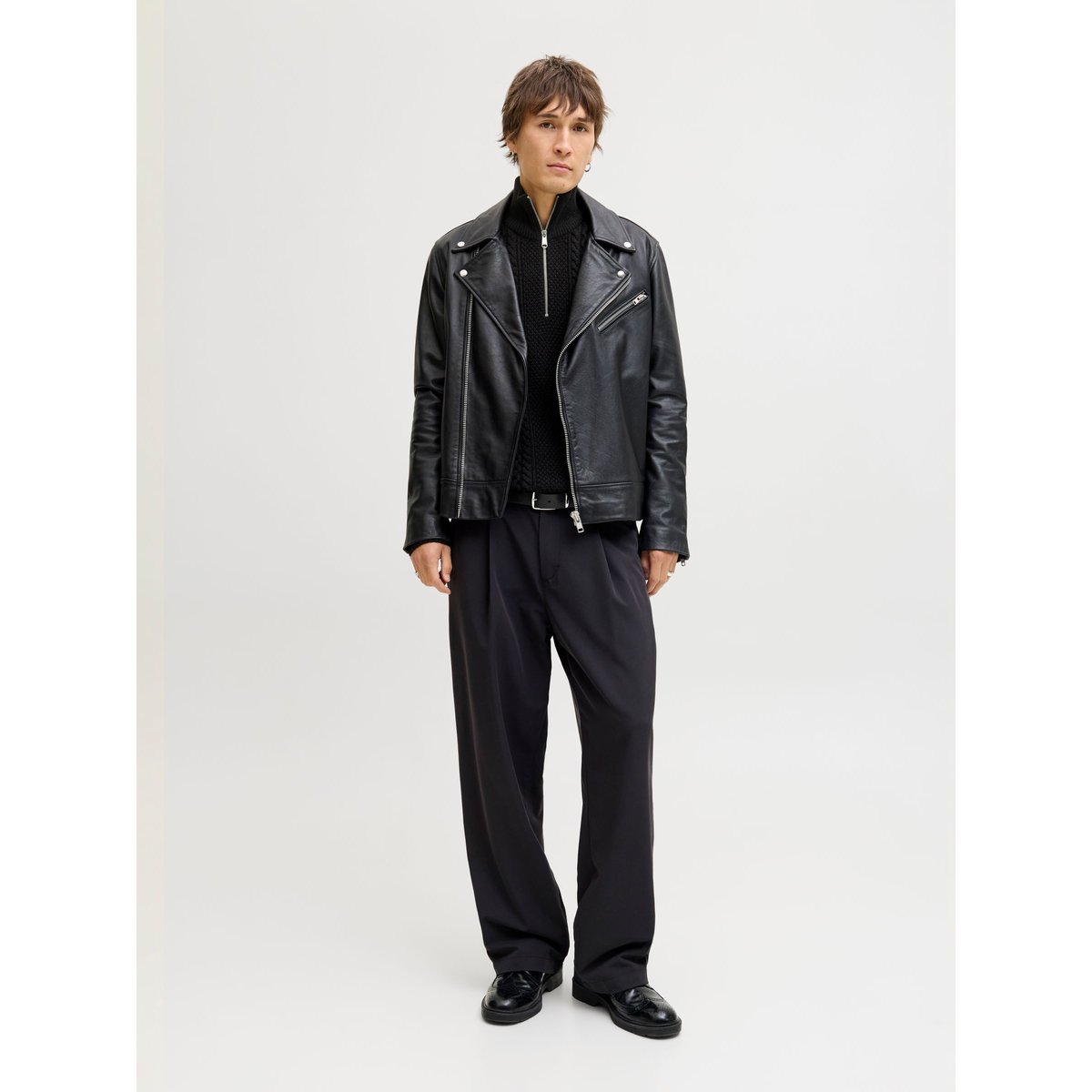 Sweat À Mi-Fermeture Éclair noire - black, JACK & JONES