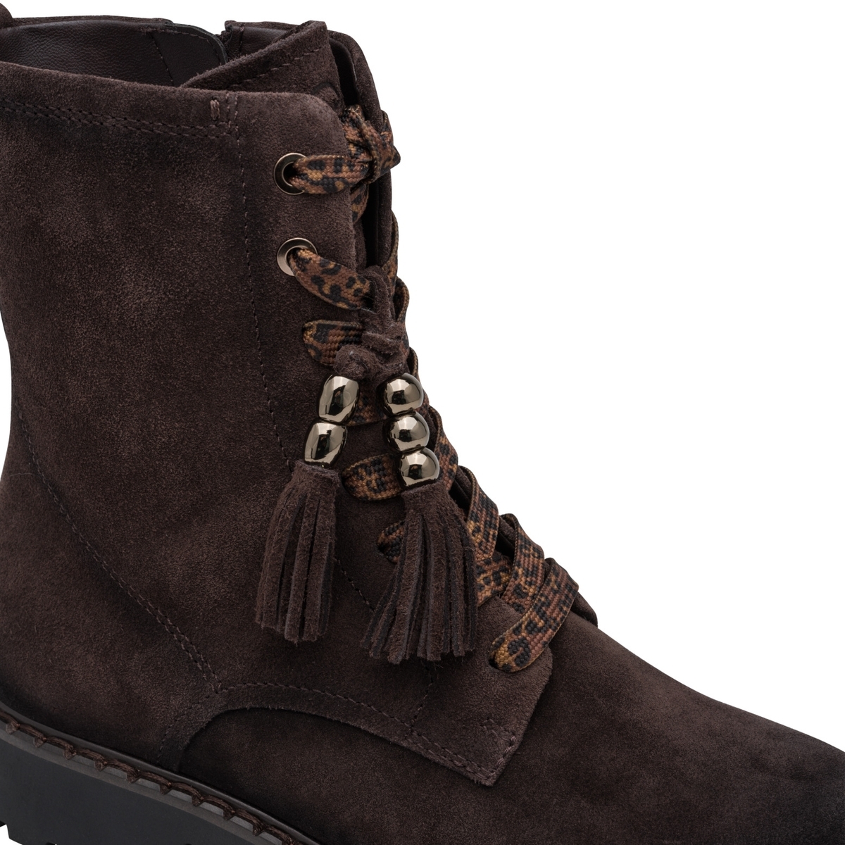 Bottine en cuir marron mocca, TAMARIS