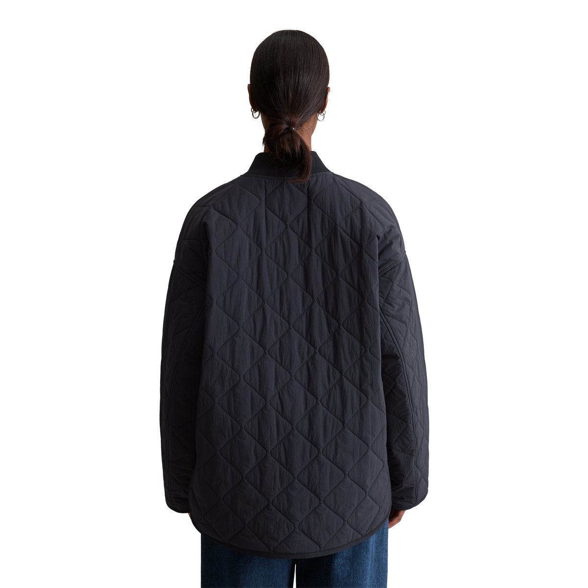 Veste matelassée regular en nylon recyclé bleu foncé, MARC O’POLO DENIM