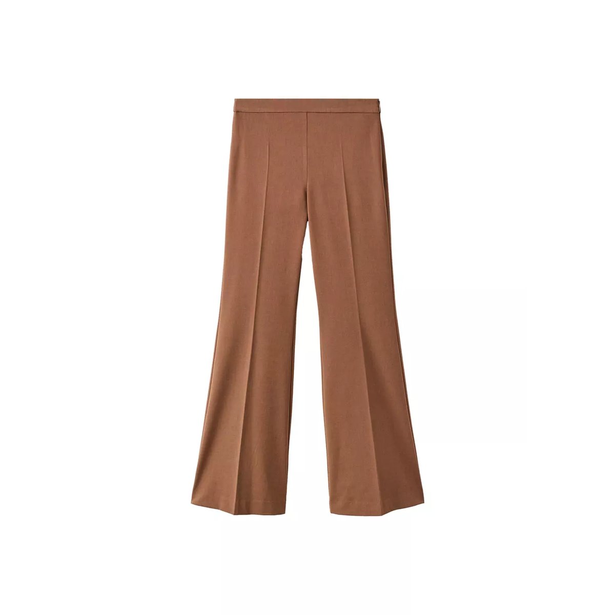 Pantalon costume large caramel, MANGO