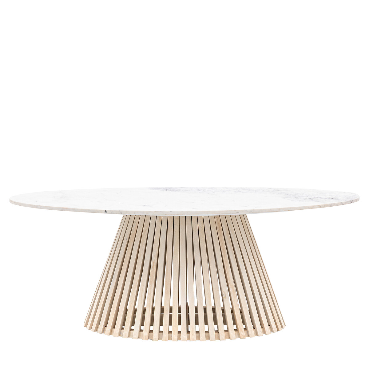 Solstice Oval Mango Dining Table white marble, ÉDITÉ