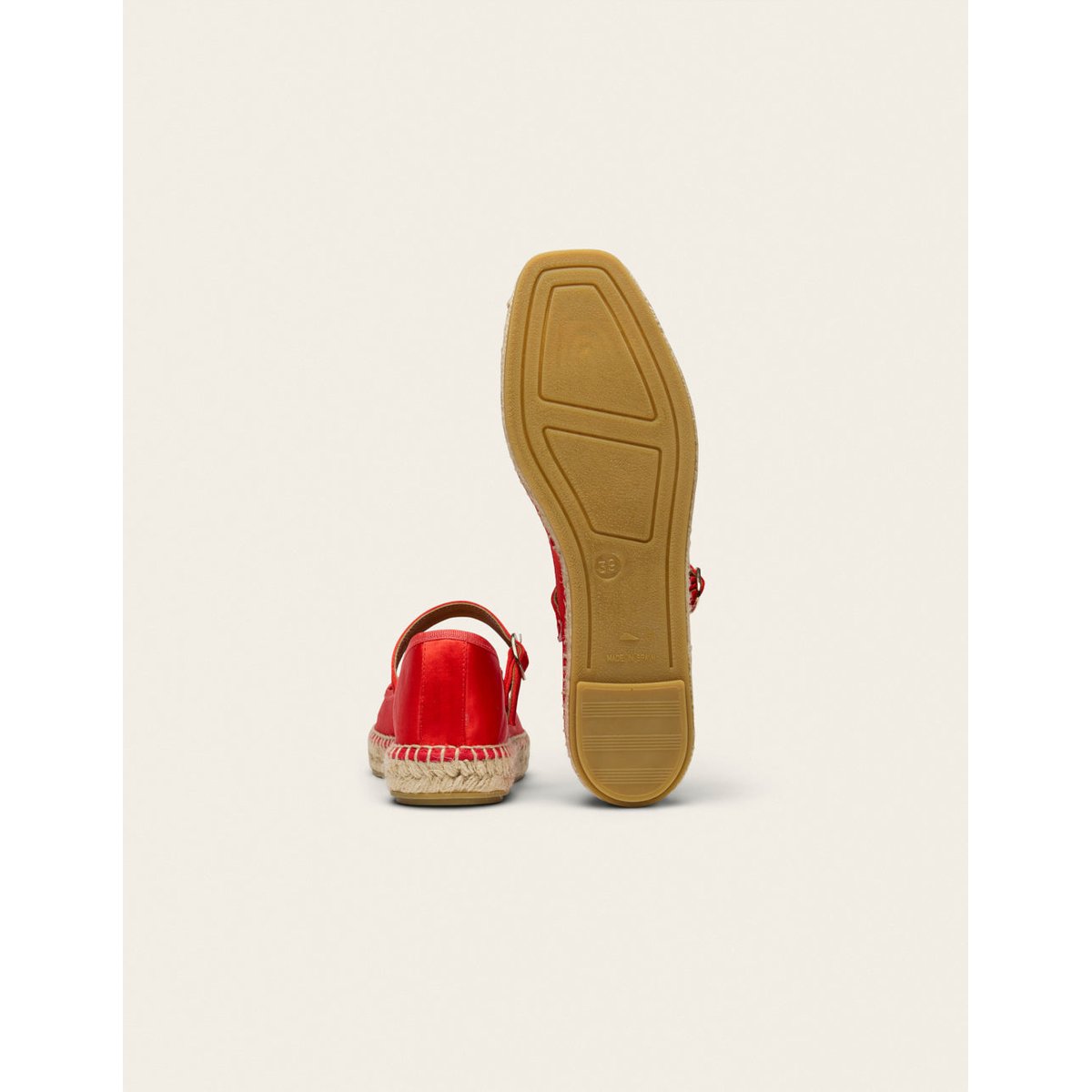 Espadrilles BEBI satin rouge, ODAJE